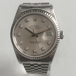 Rolex Datejust 16234 Factory Diamond Dial 36mm Jubilee 