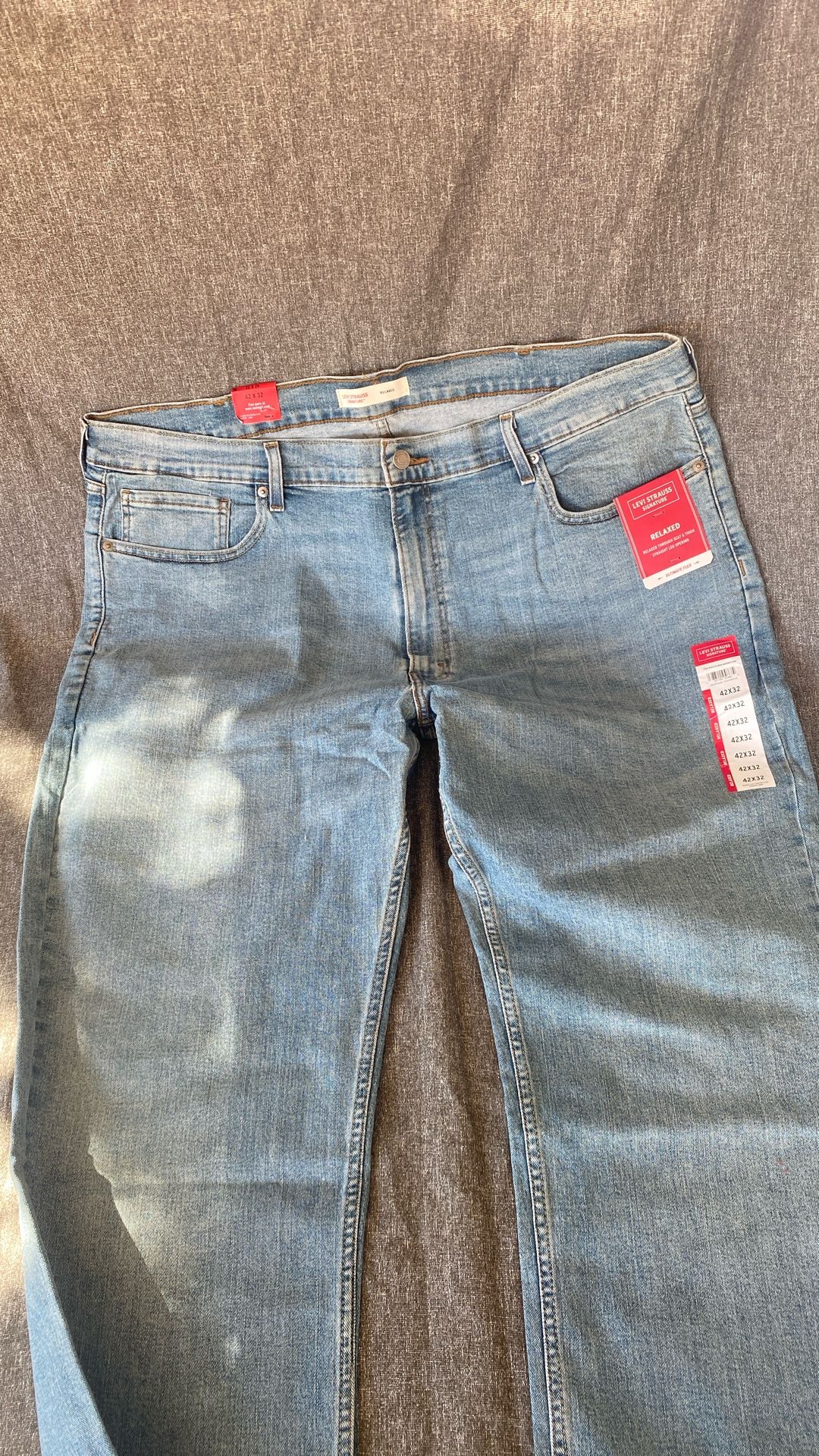 Levi Strauss Signature Men's and Big and Tall Relaxed Fit Jeans