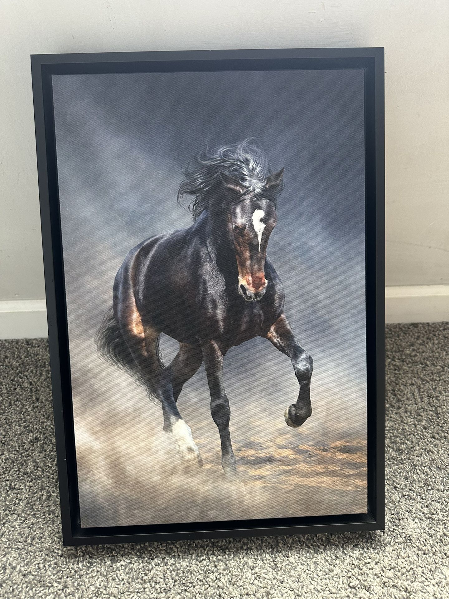 Running Horse Canvas Painting 