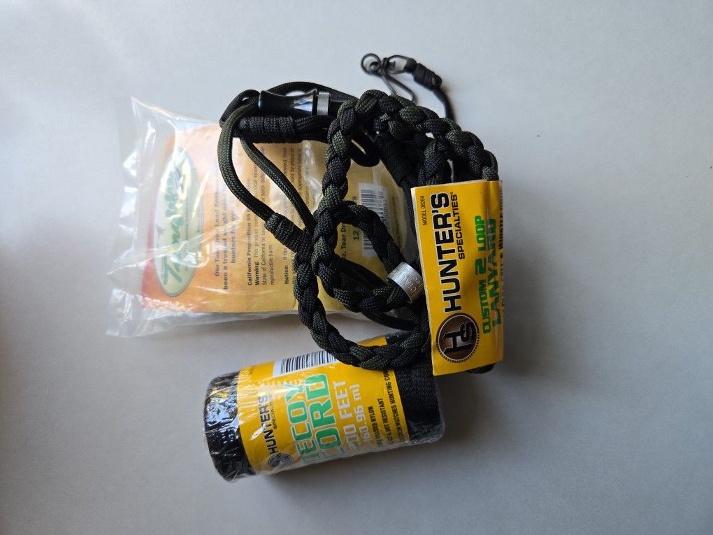Tanglefree Tear Drop Lead Anchors, Hunters Cord & Lanyard.