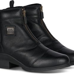 B Vertigo Mercury Womens Winter Paddock Boots with Lamb Fur Lining, size 7.5. Black. New