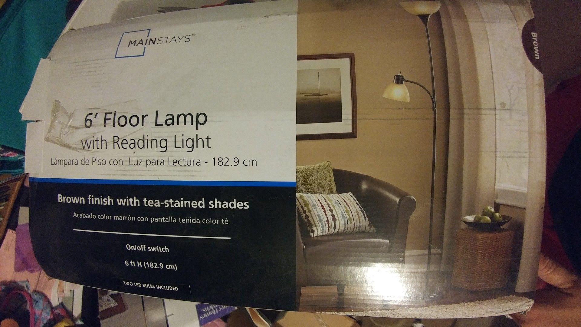 Floor lamp w reading light