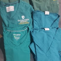 Rasmussen University Nursing Scrubs with 2 White jackets