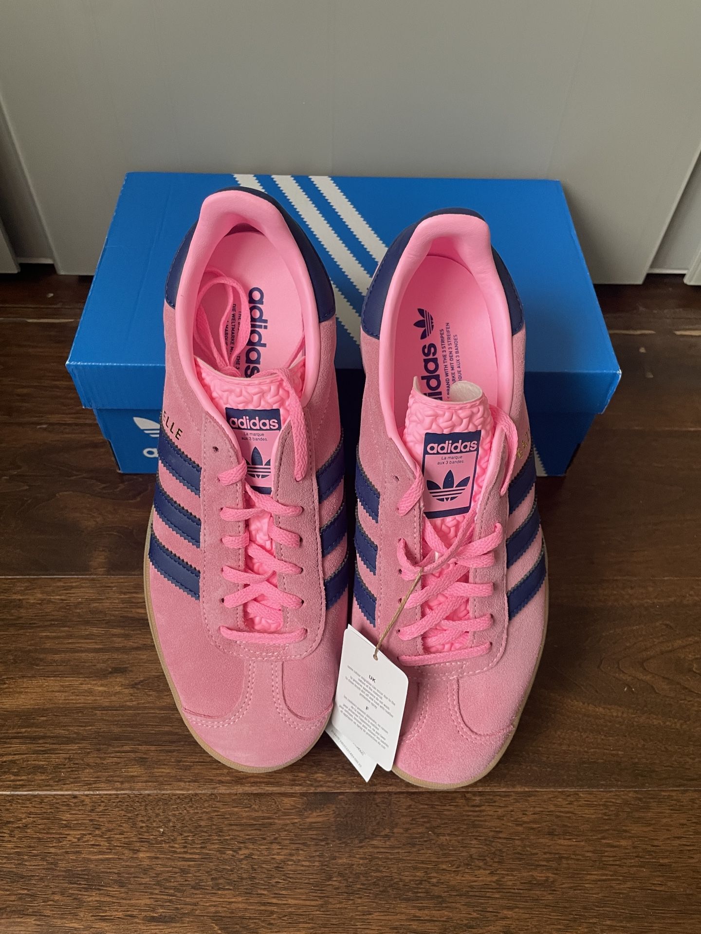 adidas gazelle silver green womens Adidas Gazelle Indoor Blue Lucid Pink – Summersnkrs main image 0