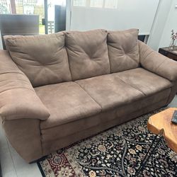 Suede Couch