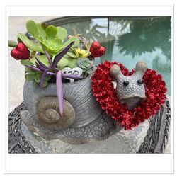 Large Succulent Snail Planters