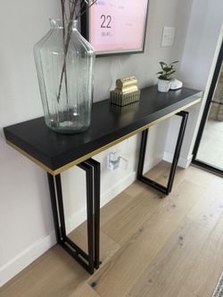Black/Golden Entry Way Table