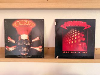 Krokus Vinyl Lot – Headhunter + One Vice at a Time – 80s Metal