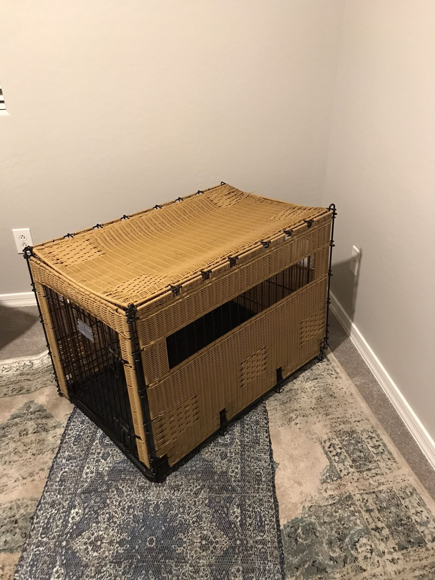 Wicker Dog crate