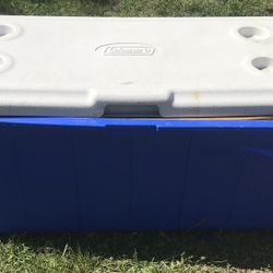 Large Blue Coleman Cooler