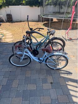 Three bicycles