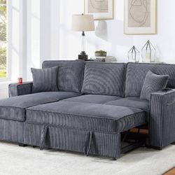 ✅️✅️Convertible Sectional W/ Cup Holder & W/ USB Port✅️✅️