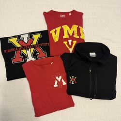 VMI Columbia Jacket and 3 Tshirts