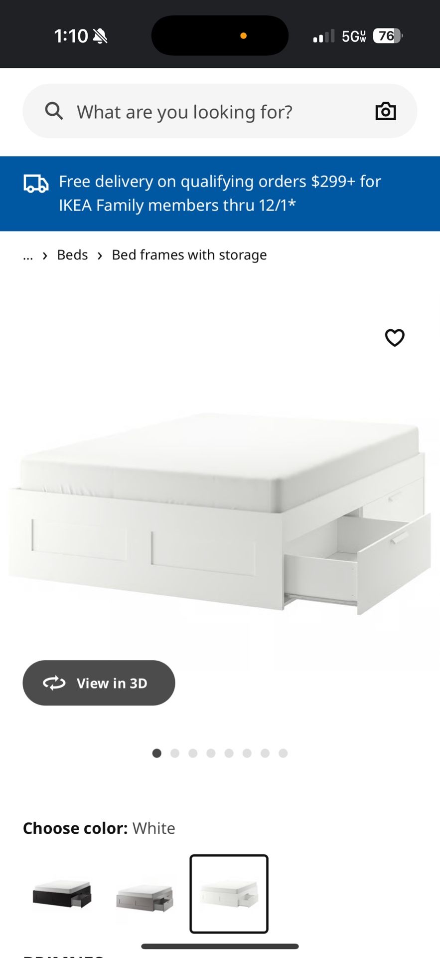 Queen IKEA Bed frame