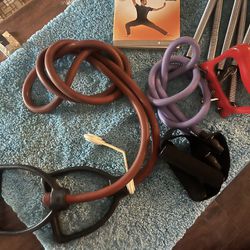 A Mix Of Exercising Equipment