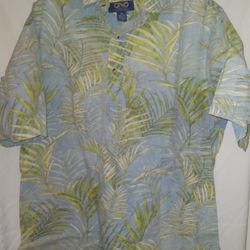 Hawaiian Short Sleeve Collard Shirt (ONO) - XL