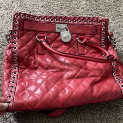 Red Michael Kors purse