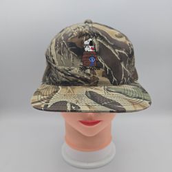Vintage Youngan Snoopy's Dog House Truxker Camo Adjustable SnapbackHat