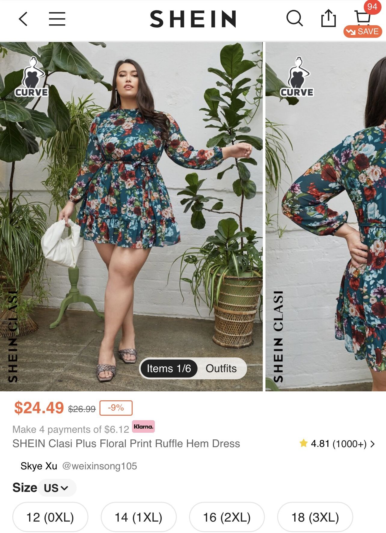 Green Floral dress plus Size XL Shein for Sale in Las Vegas, NV - OfferUp