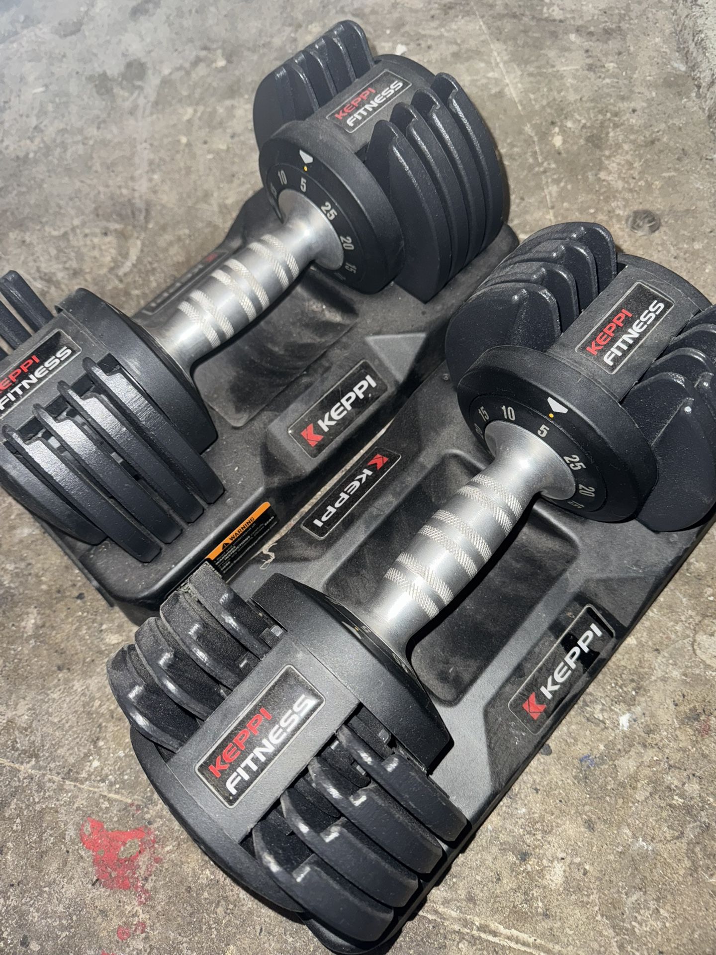 Adjustable Dumbbells 25 Pounds Two Set $150 Used Other Dumbbell Set $40