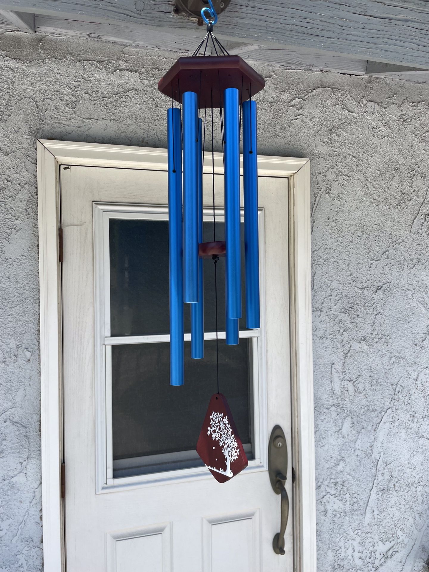 [Enjoy the whispers of the wind] High Quality 36 inch Large Aluminium Wind Chimes, 6 PCS BlueTubes Windchime