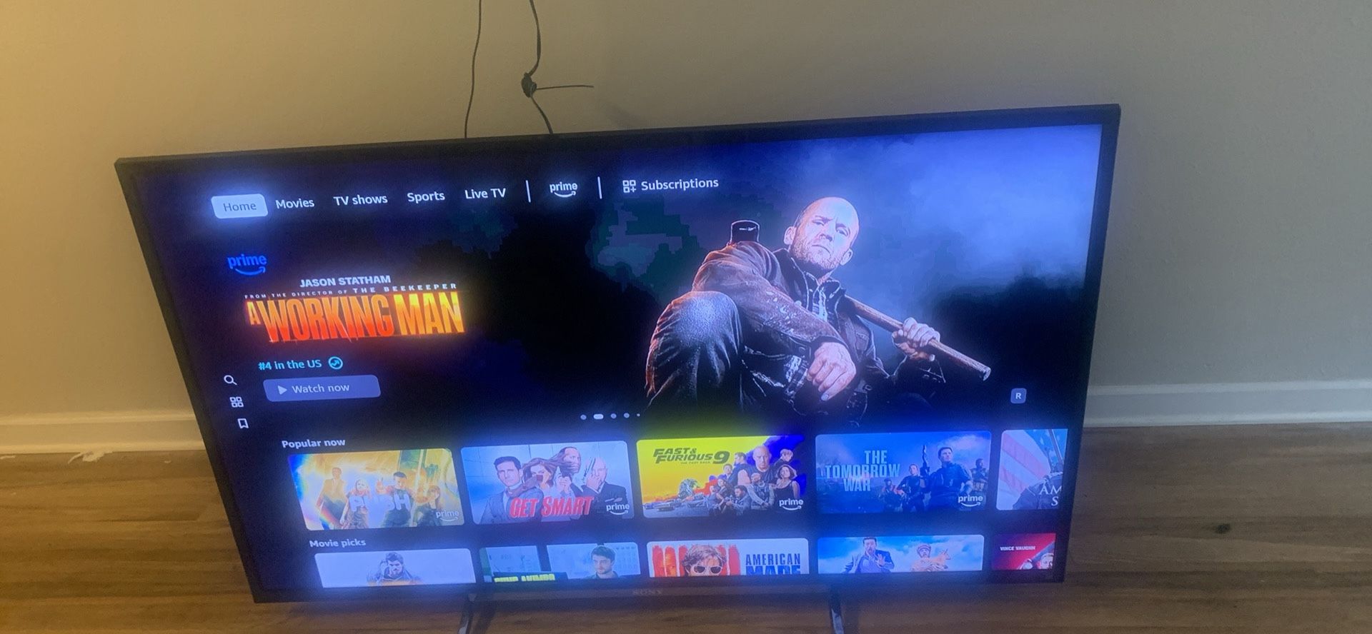 60” Sony Tv With Fire stick
