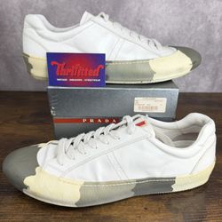 Prada Calzature Uomo Spazzolato White Camo Size 12 UK / 13 US Men’s Shoes Italy OG Rare