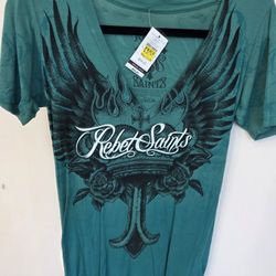 Womens Small Rebel Saints Shirt