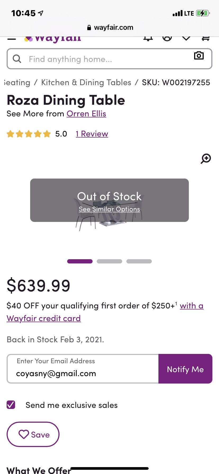 brand new! on sale for $400