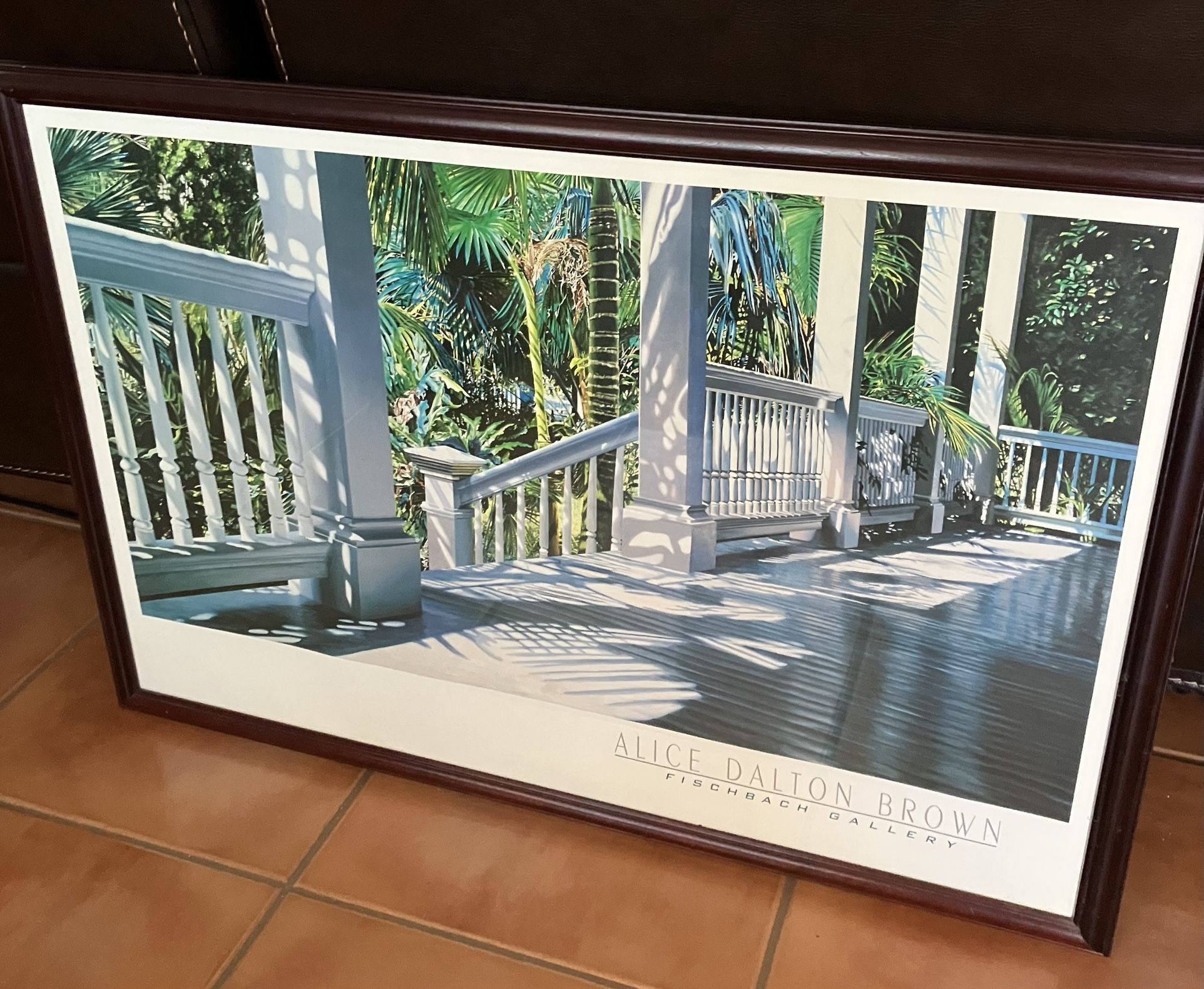 Tropical Garden Porch Art Print