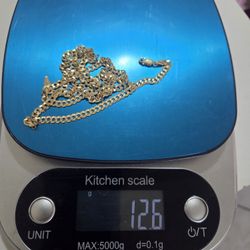 25 Inch 10k Solid Gold Chain.