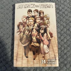 Attack On Titan Volume 34 Kinokuya Exclusive With Postcard
