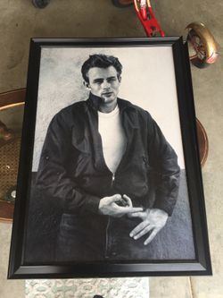 Large James dean and Marilyn Monroe wall frame.