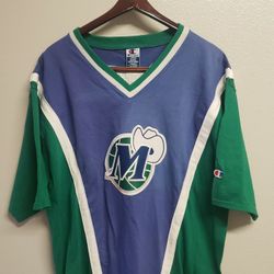 Vintage Dallas Mavericks Luka Champion NBA Official Shooting Shirt Mens Sz Large