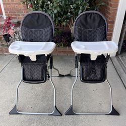 Cosco Simple Fold High Chairs $40 For Both