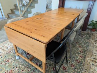 2 Solid Wood Extendable Dining Tables