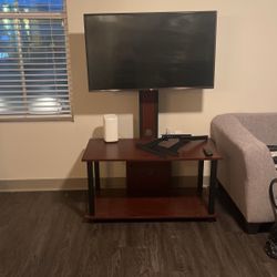 TV with Stand and Feet 