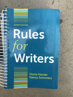 Rules for writers book