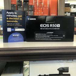 Canon EOS R50V Vlogging Camera With RF 14-30mm Lens (Located In Downey, CA)