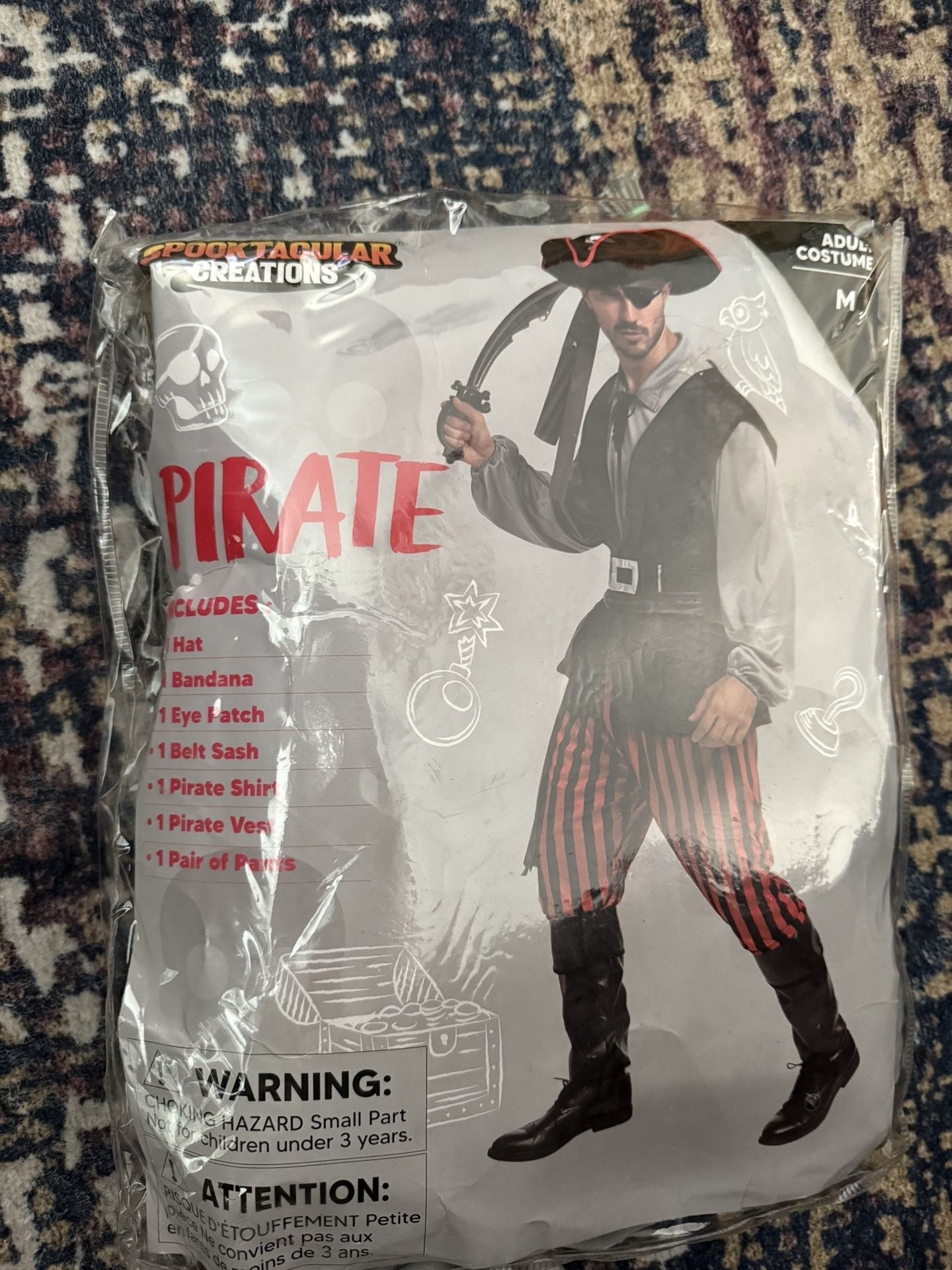 Men's Pirate Costume (M)