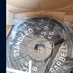 35 lbs Weight Plate. 2" Olympic NEW.  $ 40 per Plate