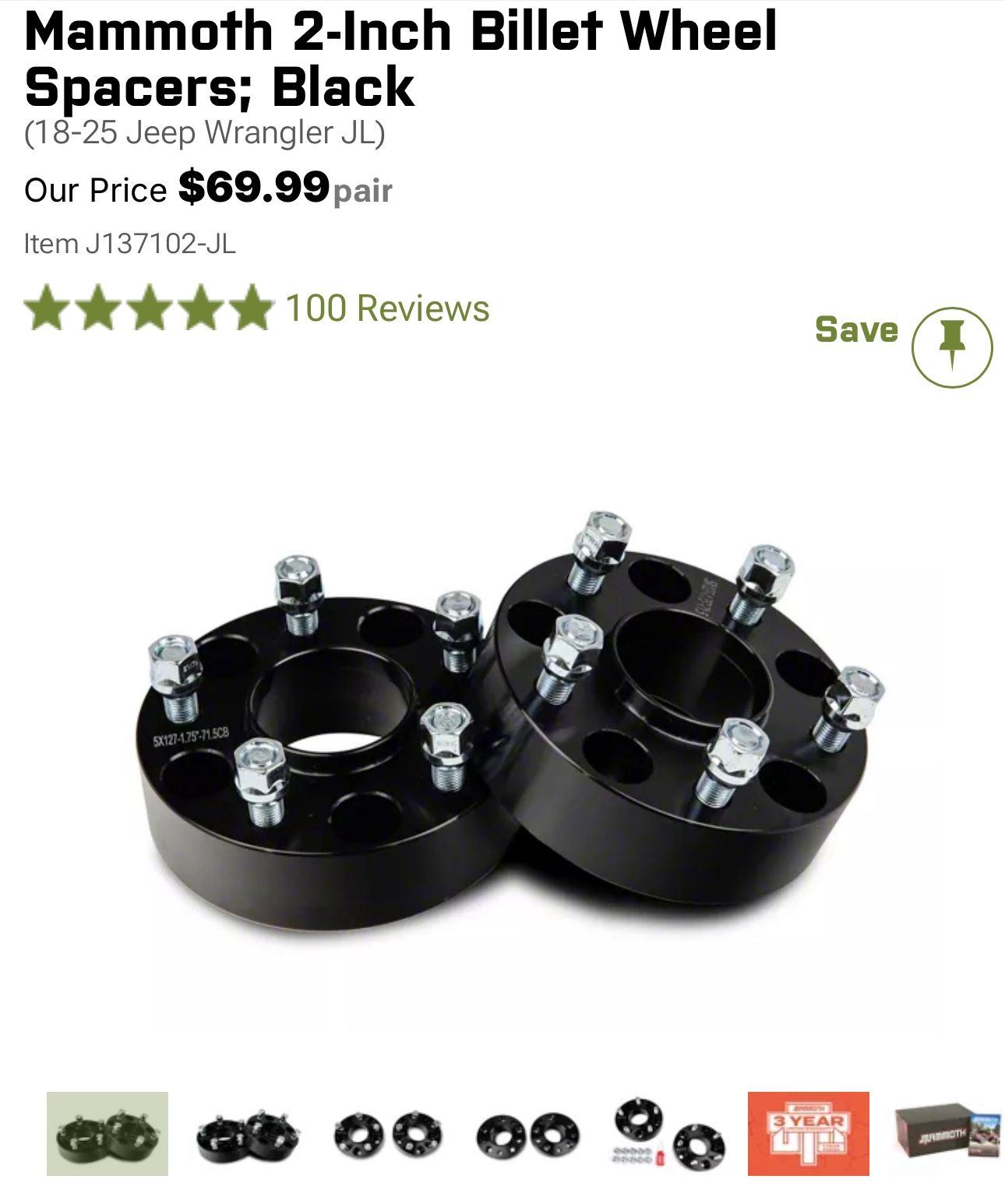 2 Inch Spacers For Jeep 18-25