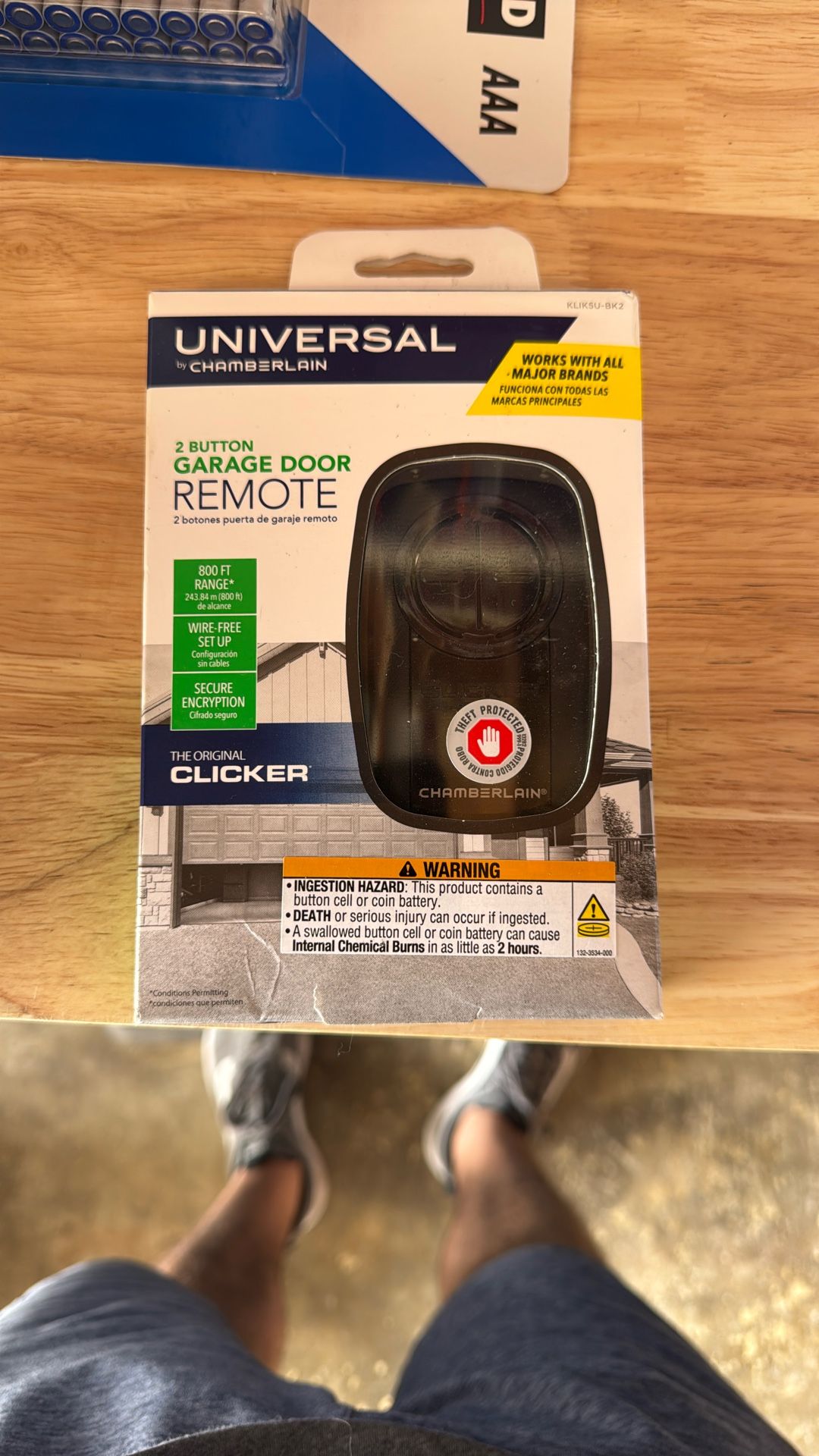 Chamberlain Universal 2 Button Garage Remote