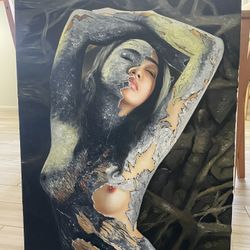 32x24 Realistic Figurative Oil Painting – Hand-Painted Artwork from Vietnam