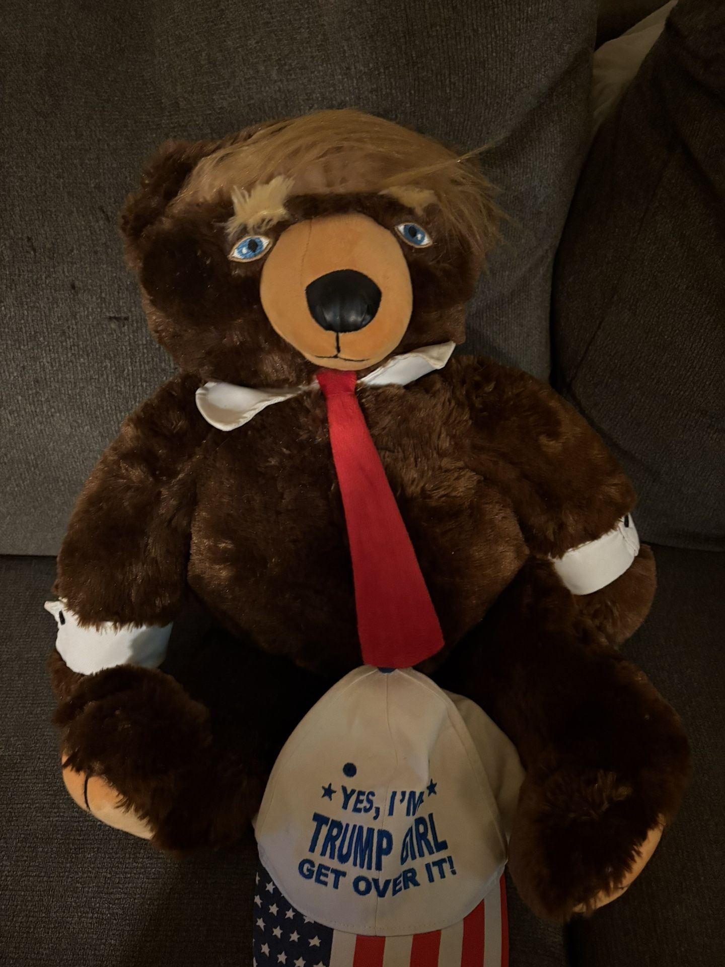 Original Trumpy Bear With “YES, IMA TRUMP GIRL GET OVER IT!”
