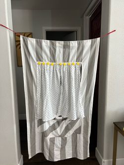 Crate & Barrel Off Broadway Puppet Theater puppet show pinup curtain