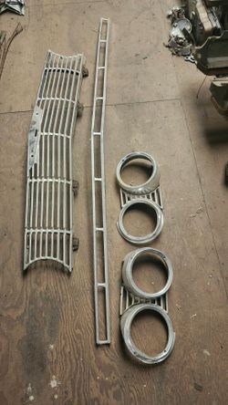 1961 Chevy Impala Upper and Lower Grill and Bezels