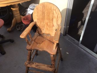 High Chair, Antiques, Clean, Ready For Stain, Paint, Or Clear Coat, Your Choice,,,,