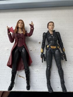 Scarlet Witch And Black Widow Figures