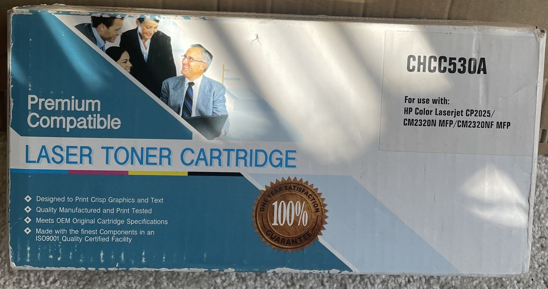 Premium HP Compatible Laser Toner Cartridge CHCC530A New in A Sealed Box